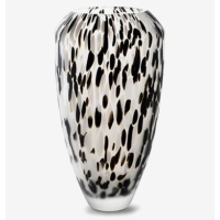 Vaas - Confetti - Zwart Wit - H40 - Parelmoer